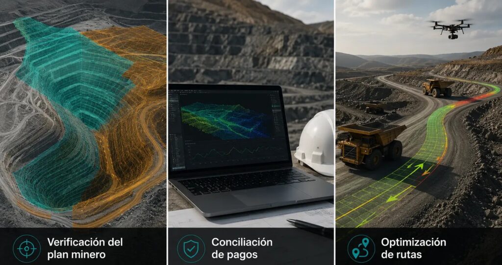 La ventaja de la comparativa de vuelos LiDAR en minería