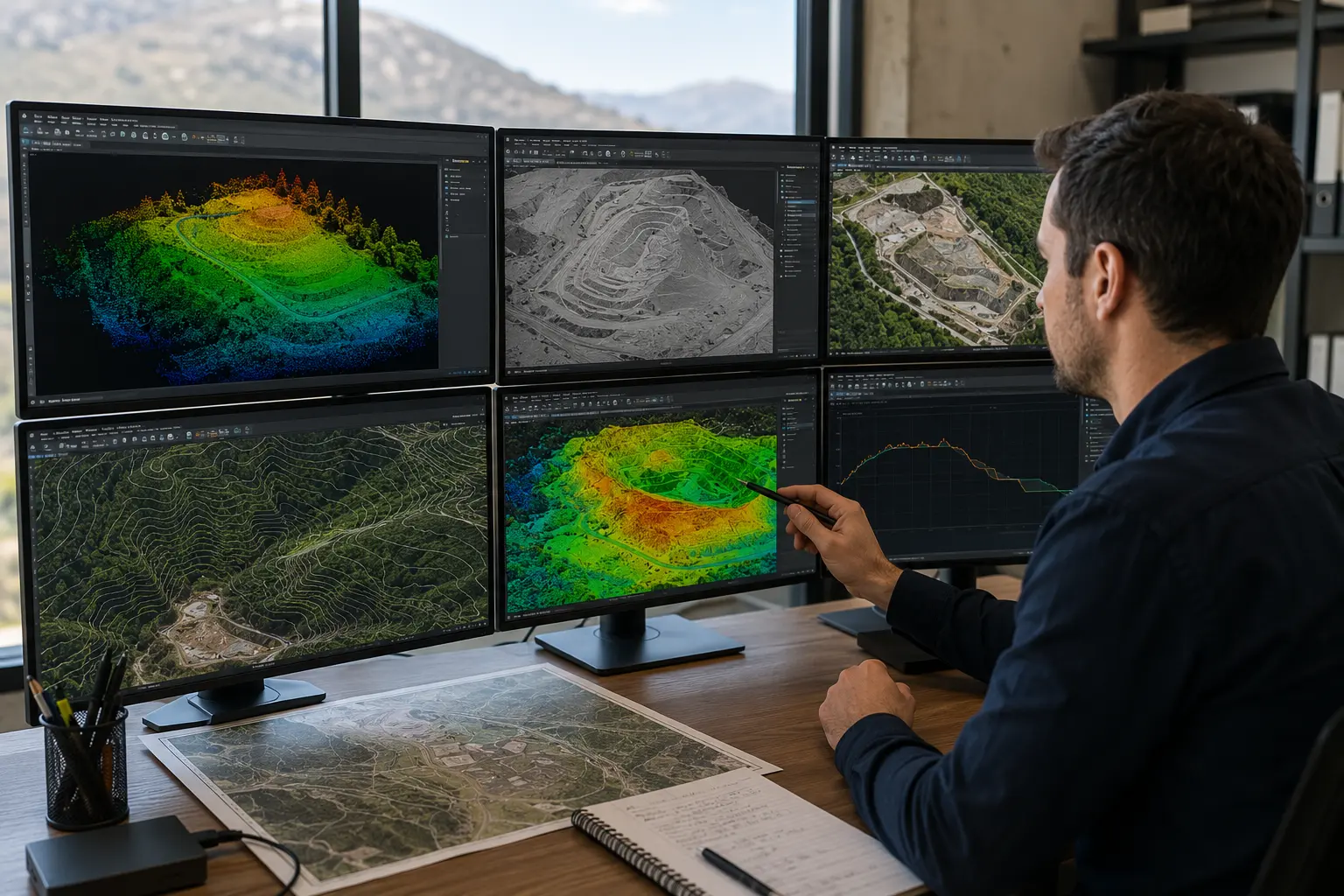 Cómo interpretar un levantamiento LiDAR