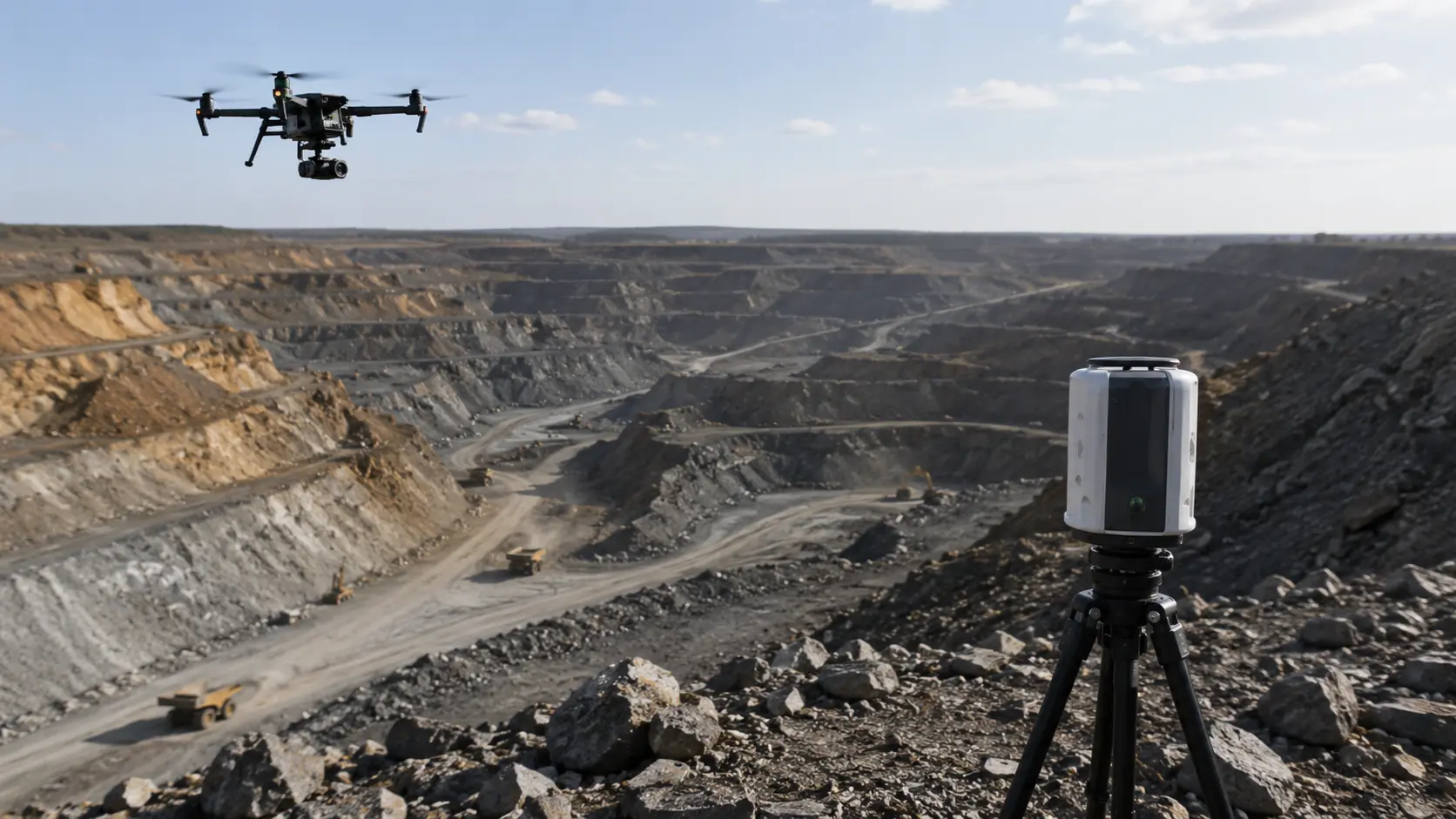 Topografía LiDAR para Minería: Cubicación, Taludes y Monitoreo