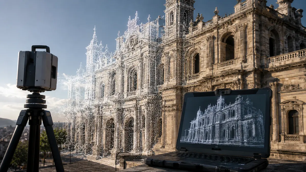 LiDAR para Arquitectura: levantamiento de edificios y patrimonio