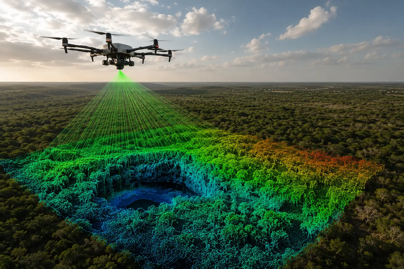 ¿En qué consiste el levantamiento aerotransportado?