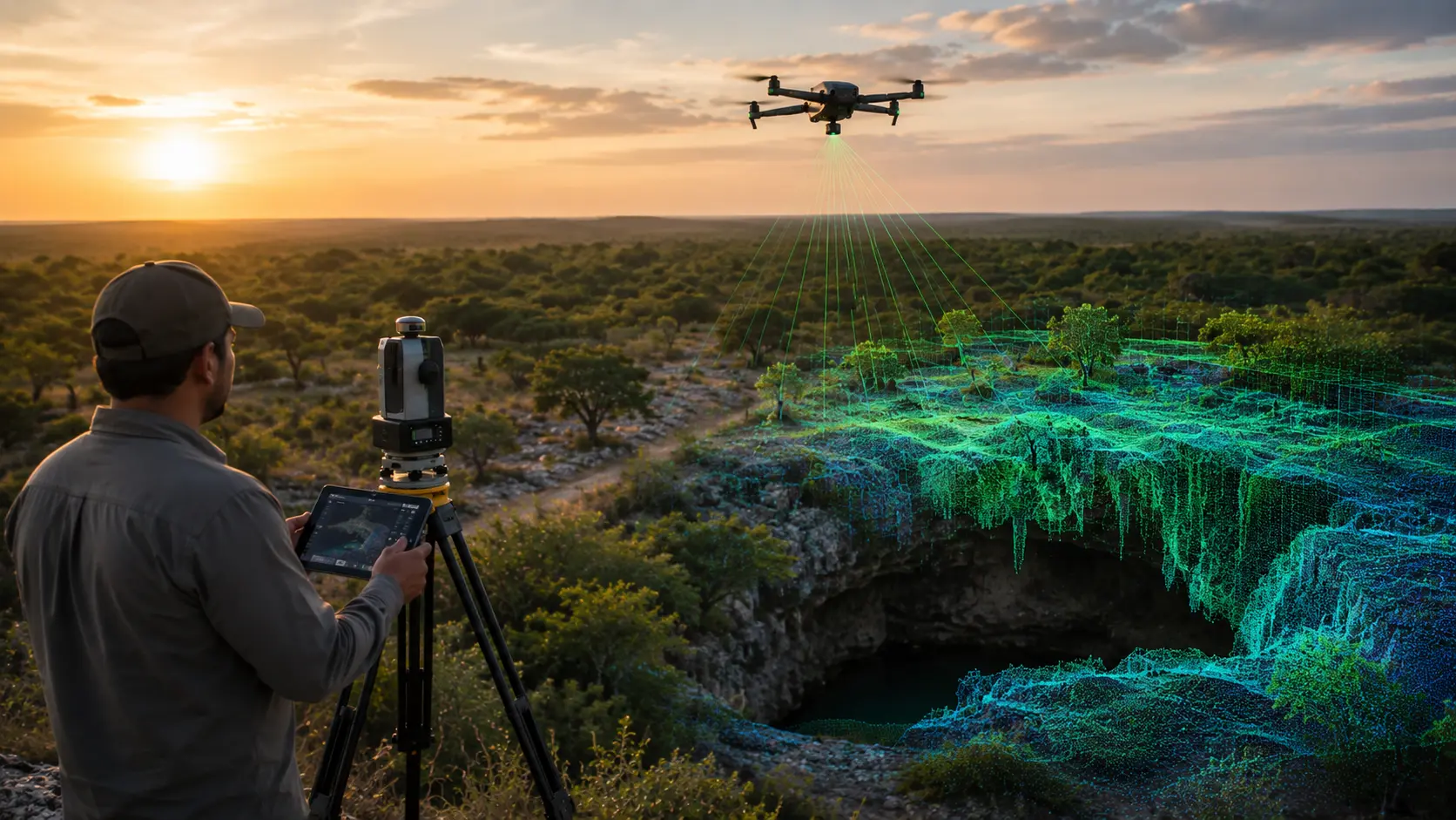 Detectar riesgos en terrenos kársticos con tecnología LiDAR