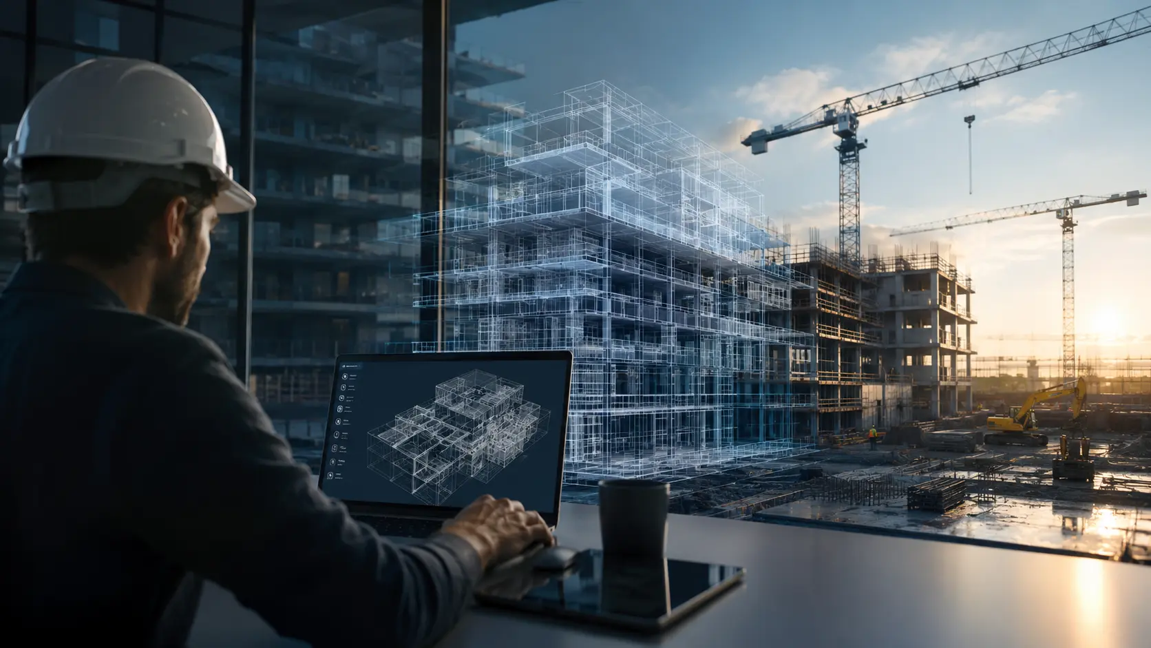 Cómo un gemelo digital reduce errores durante la construcción