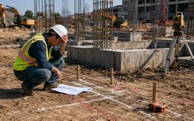 Errores de trazo en obra: causas, riesgos y sobrecostos