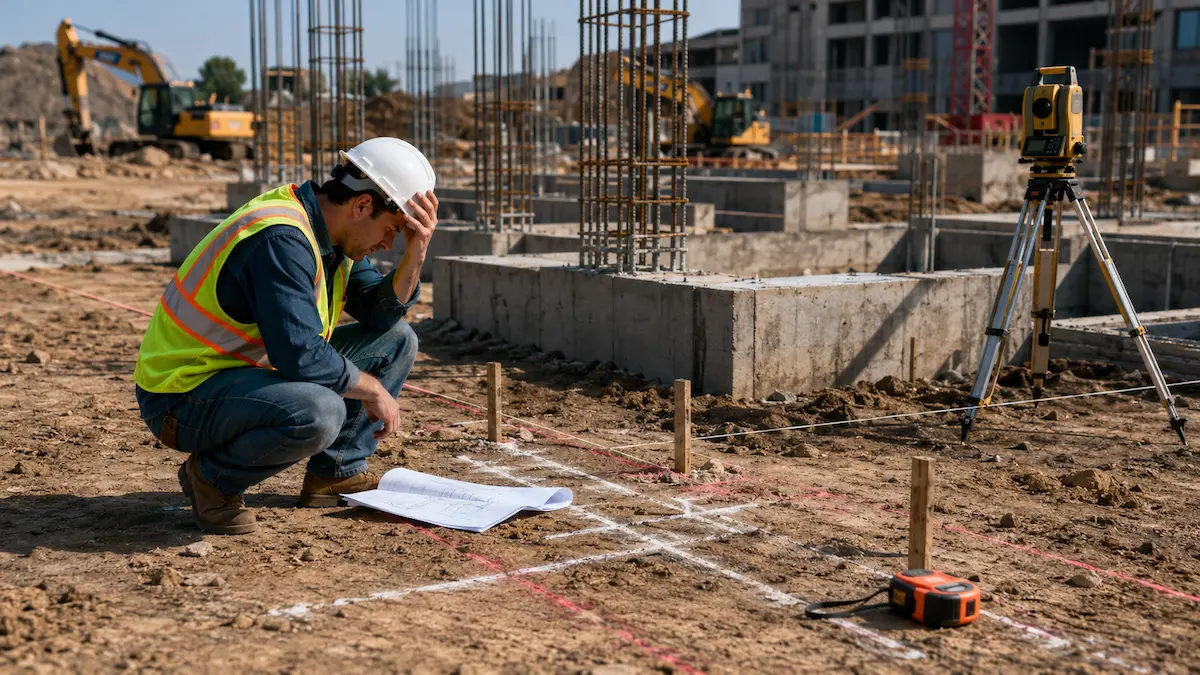 Errores de trazo en obra: causas, riesgos y sobrecostos